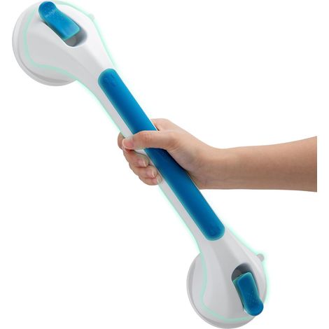 Barre D'Appui De Duche Sans Perçage - Poignée De Salle De Bain À Ventouses De 43 Cm - Amovible, Sûre Et Fiable