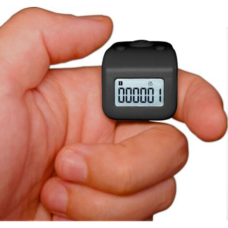 Wiederaufladbarer Fingerzähler, Wasserdichter Ipx8-rundenzähler, Leiser Digitaler Tasbih-zähler Mit 6 Kanälen.