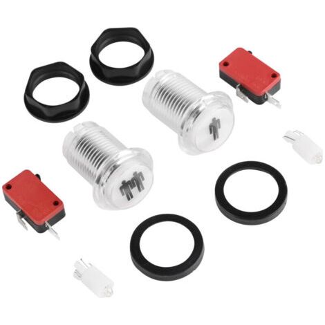 2 Stück Led-starttasten 1p Und 2p, Bausatz Für Replica Arcade Terminal