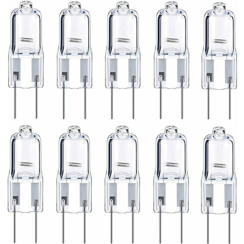 G4-halogenlampen, 12 V, 10 W, Warmweiß, 10 Stück,