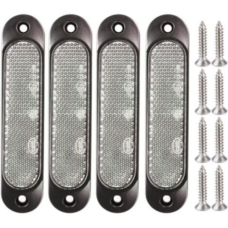 Pr 4pcs Weiß 12v-24v Marqueur Latéral Avant 27 Led Remorque Camion, Marqueur Led Arrière Remorque Parking Clignotants Für Camion, Bus, Bateau, Rv, Camions, Suv, Utv