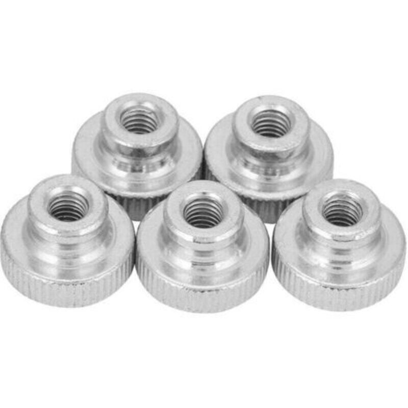 M3 M4 M5 M6 M8 M10 Plattierter Kohlenstoffstahl, Handfest Anziehende Rändelmuttern Mit Muttern (m6 (5 Stück))