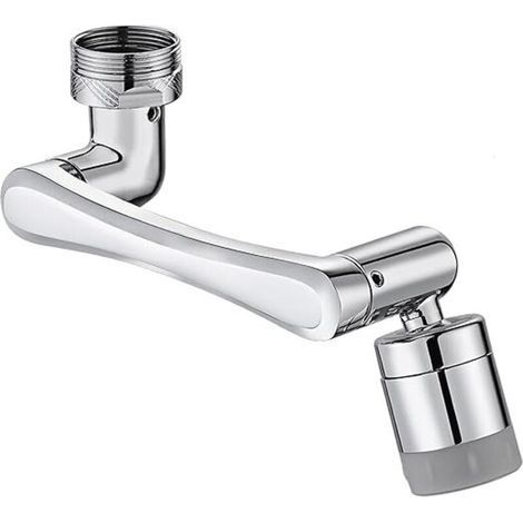 Drehbarer Robinet-belüfter Um 1440 °, Drehbarer Robinet-befestigungslüfter Mit 2 Pulverisierungsfunktionen, Multifunktionaler Robinet-rotationslüfter Für Die Küche, Angepasst An Einen Außenfilter Von