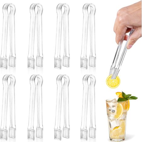 8 Pinzungen An Kunststoffabdeckungen, Transparente, Strahlbare Pinzetten Von 16 Cm, Kleine Pinzetten An Küchenabdeckungen, Verzierungen, Glasuren
