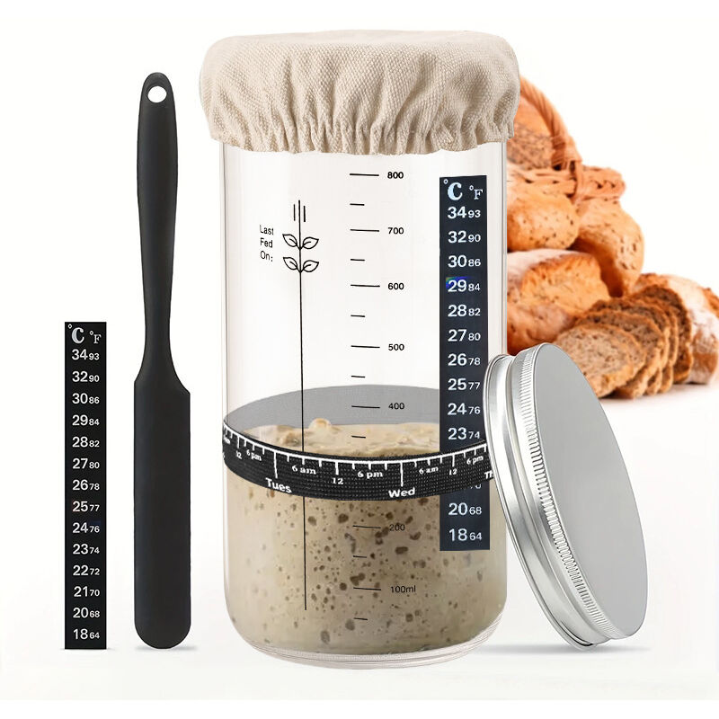 Sauerteig-starterset, Einfache Fermentation Zu Hause Mit Klarem Glasgefäß