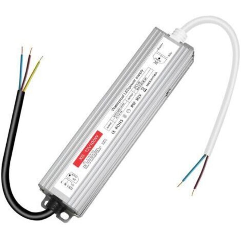 Transformator 220v 12v Led 100w, Stromversorgung 12v 100w 8,3a, Led-treiber 12v Mit Schutzart Ip67, Transformator Ac In Dc, Konverter 220v 12v, 12v100w Für G4, Gu5.3, Mr11, Mr16, Led-band, Nicht Dimmb