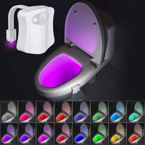Led-toilettensitzbeleuchtung -16buntes Nachtlicht -geeignet Für Badezimmer - Mit Sensor