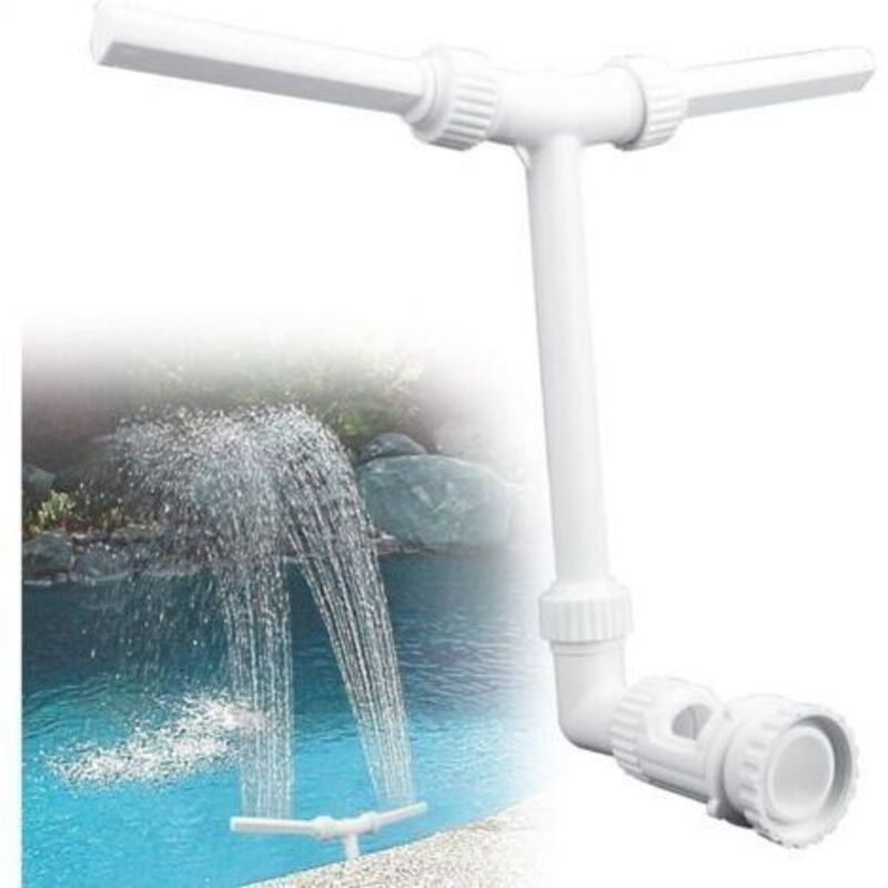 Weißer Schwimmbad-kaskade, Schwimmbad-brunnen, Schwimmbad-arroseur, Schwimmbad-belüftung, Hydrodynamischer, Regulierbarer Schwimmbad-wasserfall, Außengarten, Praktisch Für 1,5-liter-schnittstelle