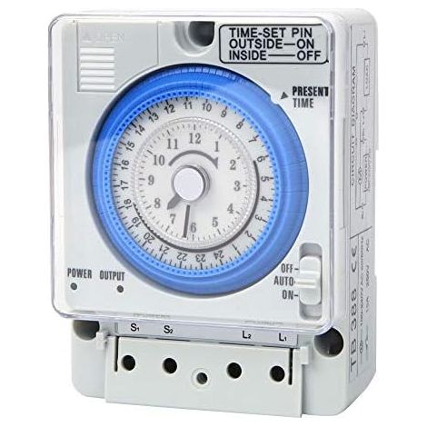 Programmierbares 24-stunden-zeitrelais, 110–230 V Ac, Mechanischer Manueller/automatischer Timer, Für Elektrische Haushaltsgeräte, Beleuchtung, Heimwerkerprojekte
