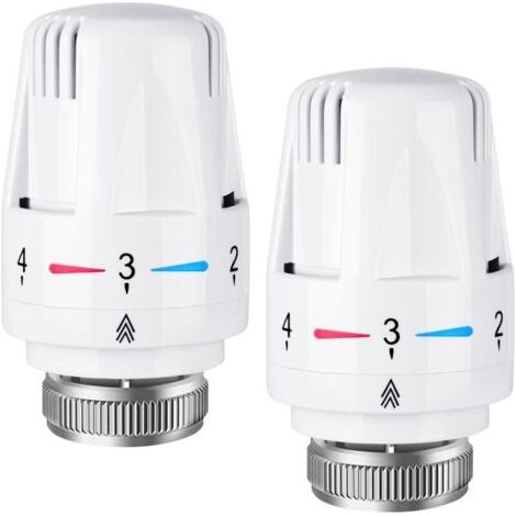 2 Stück Thermostat-heizkörperkopf, Thermostatkopf, M30 X 1,5-anschluss, Intelligenter Thermostatkopf Für Intelligentes Thermostat Und Kollektives Heizpaket