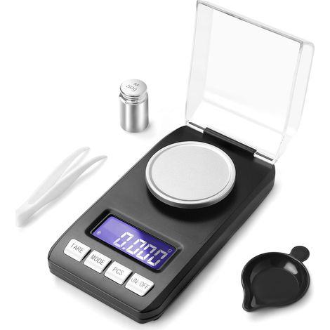 Numerische Küchenwaage Mit Einer Genauigkeit Von 0,001 G/50 G, In Milligramm Pro Stunde, Mit Gewicht.