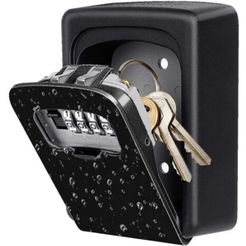 Pr Boîte À Clé Sécurisée Exterieur, Boite A Clefs Murale De Avec Code À 4 Chiffres, Boitier Porte Clef De Stockage De Sécurité À 5 Clés, Pour L'École De Garage À Domicile