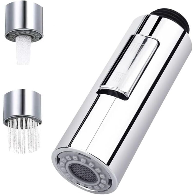 Ausziehbare Dusche Robinet 2 Modi Robinet Pulvérisateur De Cuisine Dusche Ausziehbarer Duschpommeau De Rechange En Plastique Pommeau De Douche Pour Salle De Bain Cuisine