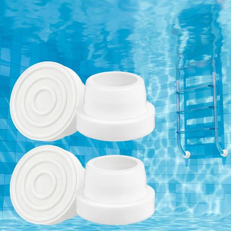 4 Stück Tampons Aus Kautschuk Für Schwimmbecken, Schutzvorrichtungen Für Schwimmbecken, Bouchon Und Kautschuk Zum Wechseln, Accessoires Für Schwimmbecken, Weiß