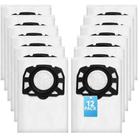 12 Stück Staubsaugerbeutel Kfi 357 Für Karcher, Ersatzfilterbeutel Für Karcher Wd 2 Plus/wd 3/kwd 1/kwd 2/kwd 3/mv 3/wd3.200-wd3.800m/se 4001/se 4002 Staubsauger, 2.863-314.0