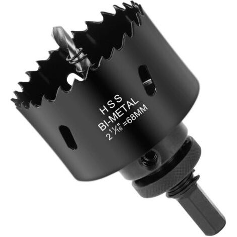 68 Mm Bimetall-lochsäge, Holz-lochsäge Mit Sds-plus-schaft Und Sechskantschaft, Bohrer Für Dünne Holzbretter, Pvc- Und Holzfaser-kunststoffplatten