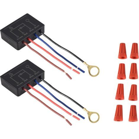 Lot Von 2 Taktilen Schaltern, Dimmer, Led-lampen-steuermodul Mit Verdrahtungskappen