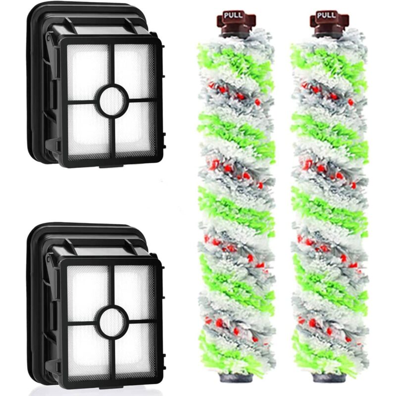 2er-pack Ersatzfilter Und 2er-pack Multifunktions-haustierbürstenrollen Bissell Crosswave 3 In 1 Für Bissell Crosswave 1866 1785 2052 1713 Staubsauger