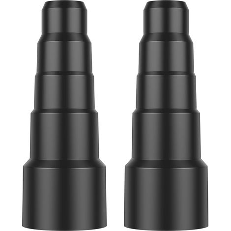 Set Mit 2 Adaptern Für Staubsauger, Universelles Reduktionskit Für Staubsauger, Aufnahme Auf 5 Stufen, Adapter Für Elektromobile Geräte Und Extraktion Von Staubsaugern, Schwarz