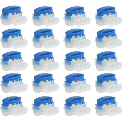 20er-pack Mit Harzgel Gefüllte Kabelverbinder, 3-adriger Wasserdichter Anschlussblock Für Roboter-rasenmäher, Gartengeräte Und Autos