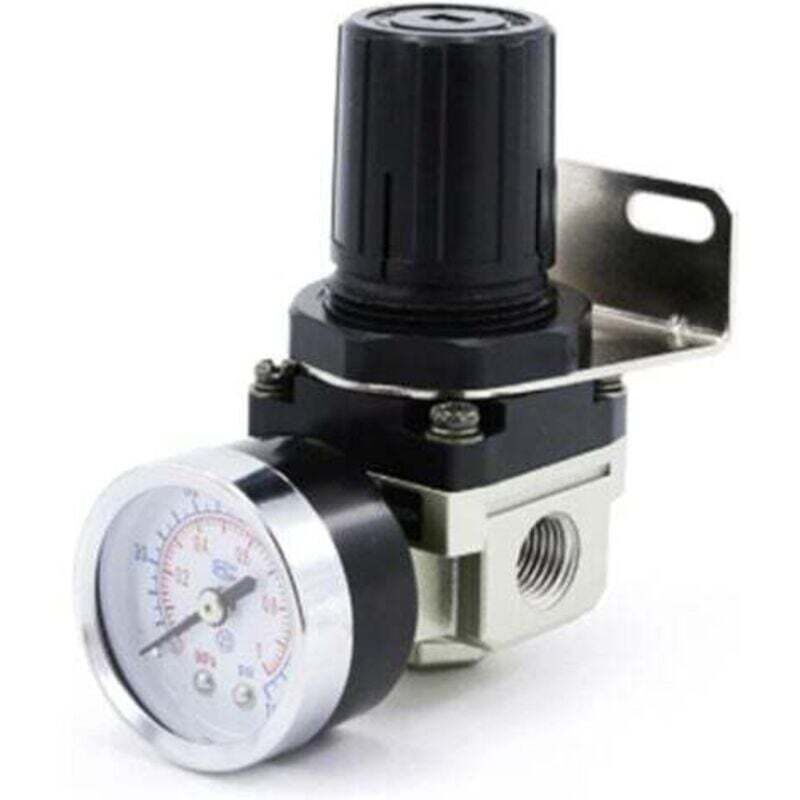 Gabrielle Luftdruckregler, Ar2000-02 G1/4 Druckluftkompressor Mit Manometer, 1/4-zoll-luftdruckregler Und Aluminiumgehäuse Mit Unterstützung