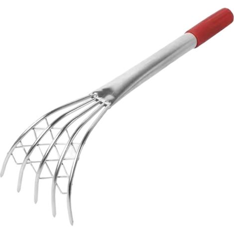 Râteau À Palourdes Und Acier Inoxydable Mit Long Manche Poignée En Forme De Griffe, Outil Manuel Pour Ramasser Efficacement Les Palourdes, Les Huîtres Les Coquillages Sur Plage.