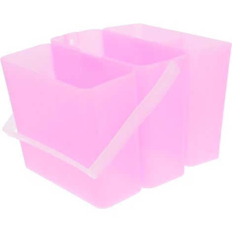 Bassine À Pinceaux Détachable Rose Für Künstler, Seau Carré Portable Multifonction, Organiseur Lavage Peinture Aquarelle, Fournitures Artistiques Et Nettoyage Pinceaux