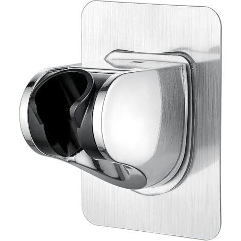 Duschhalterung Ohne Bohren, 3m-kleber – Universelle Duschkopfhalterung, Verstellbar (45°), Wand-brausehalterung, Belastbar Bis 18 Kg, Für Badezimmer-duschkopf, Chrom