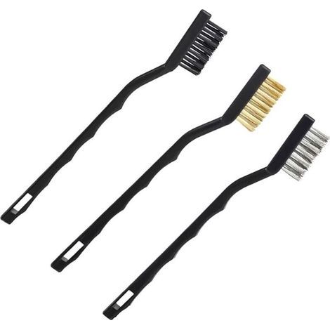 Drahtbürste, 3 Stück Mini-drahtbürsten, Messing Und Nylon, Zum Reinigen Von Schweißschlacke, Schmutz Und Rost