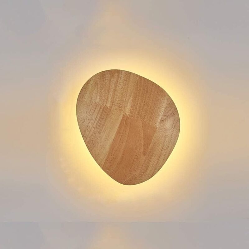 Auffällige Led-tischlampe Aus Holz, Moderne Innenwandleuchte Für Wohnzimmer, Schlafzimmer, Esszimmer, Flur, Treppenhaus, Dekorative Wandbeleuchtung, Warmes Licht, 8 W