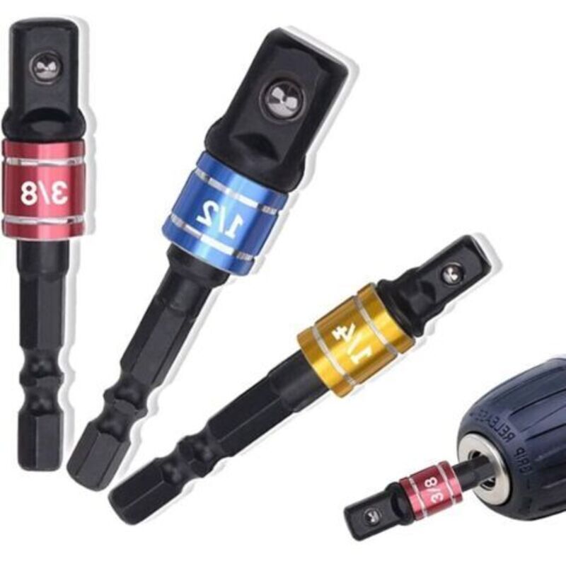Pr 3-teiliges Schlagschrauber-adapter-set Für 1/4-zoll-, 3/8-zoll- Und 1/2-zoll-steckschlüssel