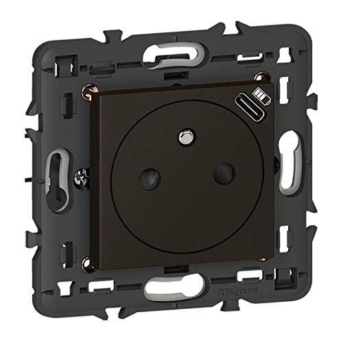 Legrand 079161L Steckdose schwarz mit USB Type-C Ladegerät