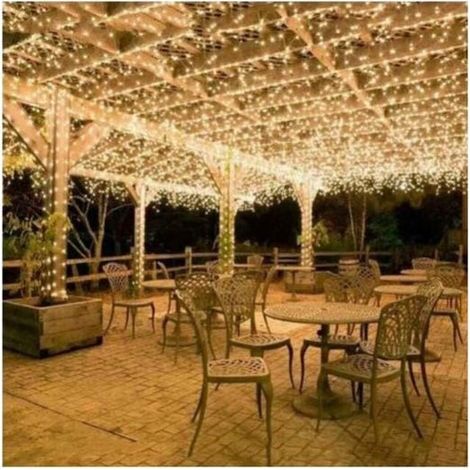 100 M 600 Led-lichterkette Für Karneval, Hochzeit, Außen-, Garten- Und Innenbeleuchtung (warmweiß)
