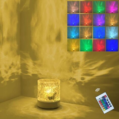 Aurora Borealis Lampe, Nordlichtprojektor, Ferngesteuerte 16 Rgb-verlaufsfarben, Wasser-ozean-effektlampe, Geeignet Für Schlafzimmer