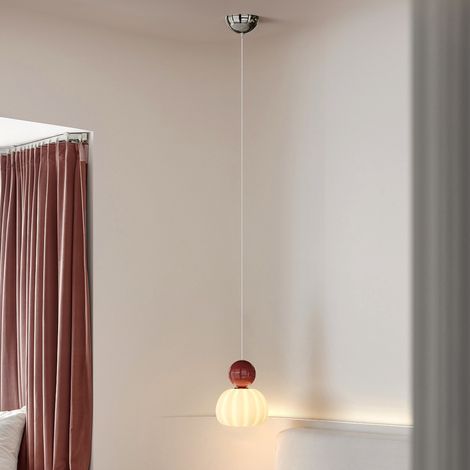 Einzelkopf-pendelleuchte In Creme, Kleine Nordische Glas-pendelleuchte, Led-harz-pendelleuchte Für Schlafzimmer, Dreifarbige Pendelleuchte, Verstellbare Pendelleuchte Für Wohnzimmer, Kücheninsel-pende