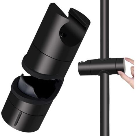Duschkopfhalter – 1 Stück, Universal-duschkopfhalter Aus Schwarzem Abs 18–25 Mm – Verbessert