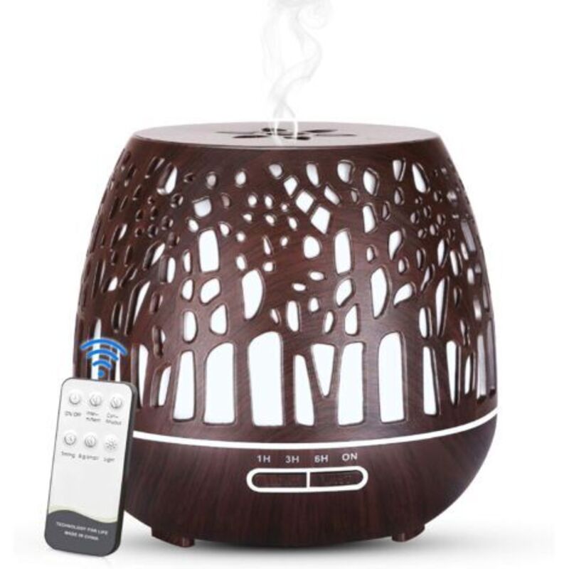 Diffusor Für Ätherische Öle, 400 Ml, Ultraschall-luftbefeuchter Ohne Bpa Mit Led-leuchte Und Variablen Farben, 3 Minuten Für Zuhause/yoga/büro/spa – Farbe Des Waldes
