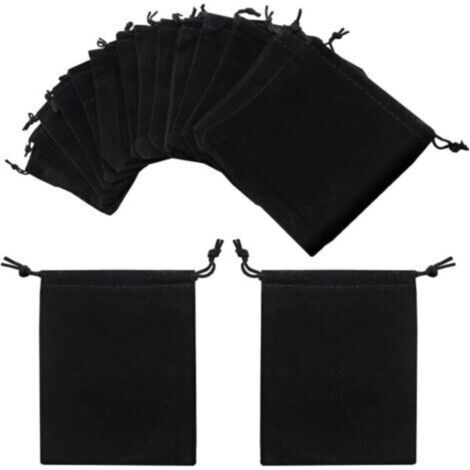 20 Stück Samt-geschenktüten Für Süßigkeiten, Schwarze Samtbeutel Mit Kordelzug, Tragbare Kleine Samtbeutel, Aufbewahrungsbeutel, Samtbeutel, Schmuckbeutel Mit Kordelzug Für Party, Hochzeit, Schmuckbeu
