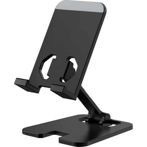 Einstellbare Telefonunterstützung In Verbindung Mit Zink, Einfach Und Tragbar, Flexible Telefonunterstützung, Kompatibel Mit Iphone Und Android, Schwarz.