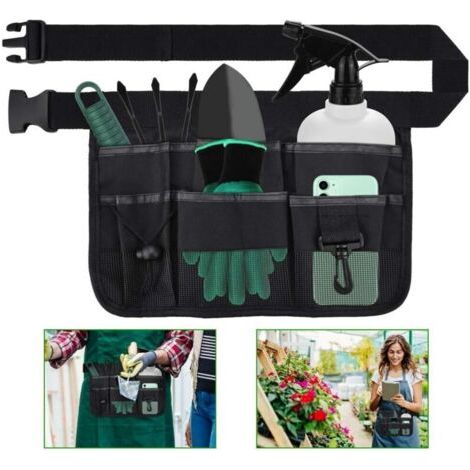 Professioneller Werkzeuggürtel Mit 7 Taschen, Garten- Und Heimwerkergürtel, Wasserdicht Und Langlebig, Perfekt Für Handwerker Und Tischler