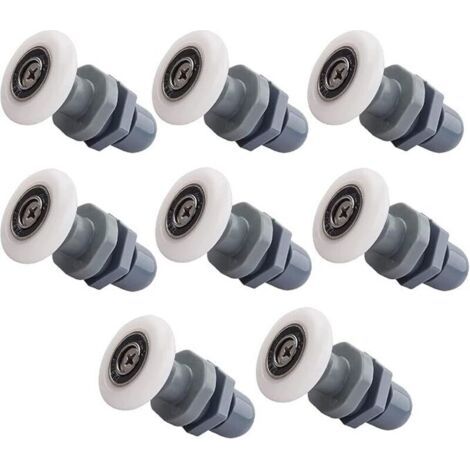 8er-pack Duschtürrollen, 25 Mm Duschrollen, Schiebetürrollen, Geeignet Für Glastüren Mit Einer Dicke Von Etwa 4–6 Mm
