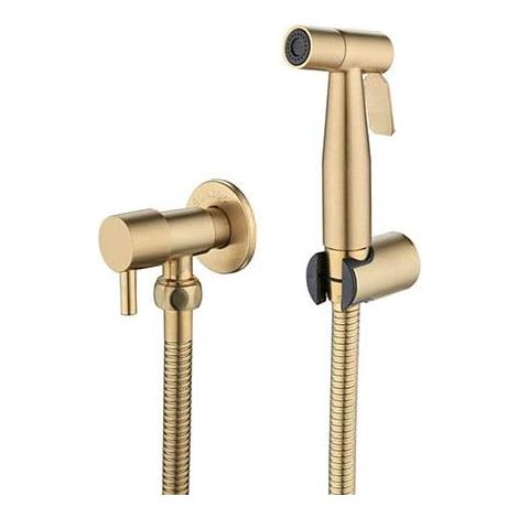 Edelstahl-bidet-dusche, Bidet-duschset, Shattaf-wasserhahn-dusche (golden)