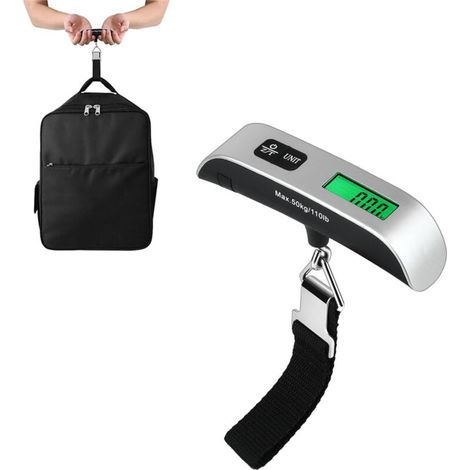 Elektronisches Gepäck, Tragbare Kofferwaage, Temperaturmessung, Nur 50 Kg/110 Lbs