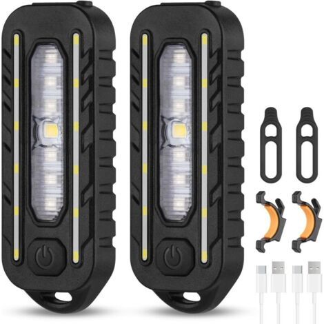 Clip-leuchten, 2 Stück, 5 Clip-clip-led-clip-lampen, Wiederaufladbar, 150 Lm, Ipx4, Tragbar Für Laufen, Joggen, Camping