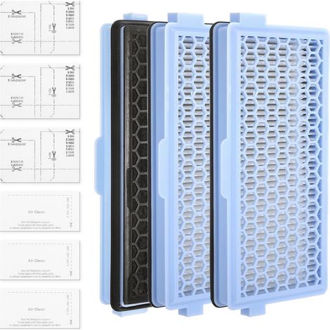 Staubsaugerfilter Kompatibel Mit Den Modellen Miele Compact C1 Und C2, Complete C2 Und C3, S8340 Und S8360, 3 Hepa-filter, 3 Motorfilter, Kompatibel Mit Den Serien S4000, S5000, S6000 Und S80