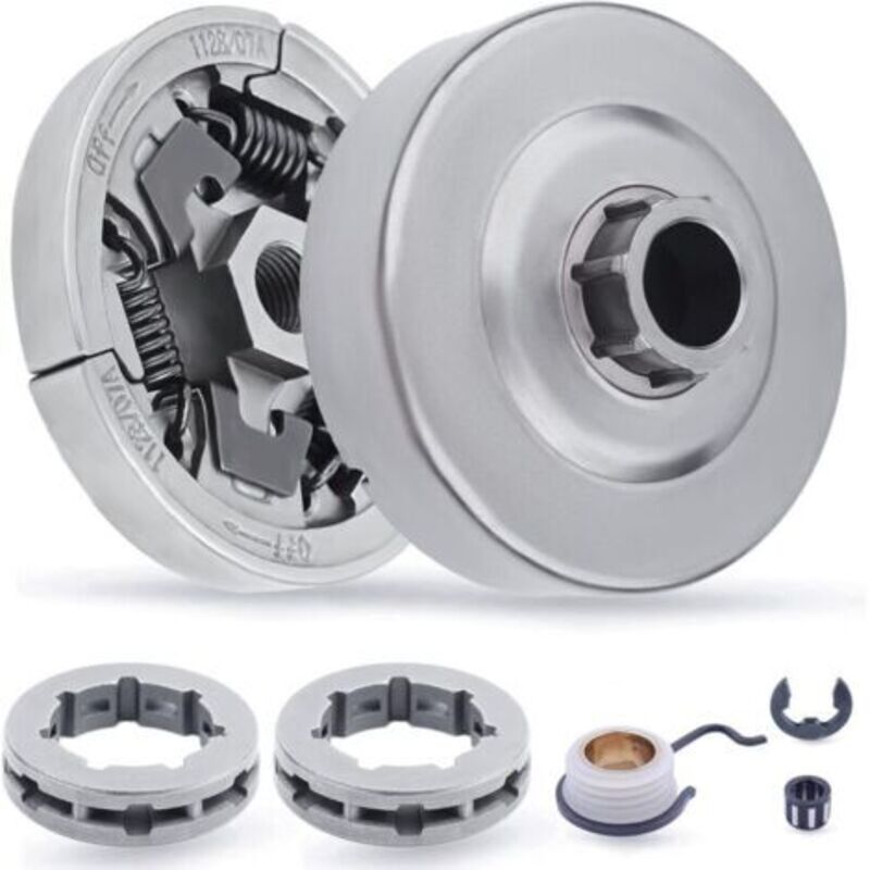 Pr Kit De Pignon Et Embrayage Pour Tronconneuse Stihl Ms441 Ms440 Ms460 Ms362 Ms361 044 046, 7-dents Pignon + 3/8" Pignon + Embrayage + Engrenage + Roulement + E-clip Teile 7 In 1