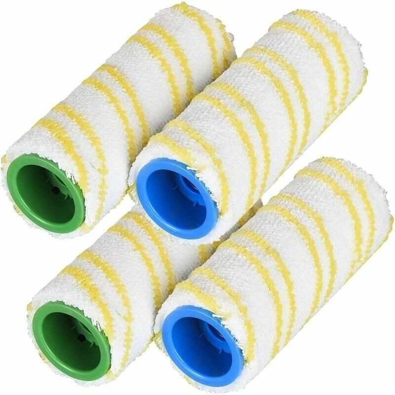 Ersatzrollen Für Kärcher Fc7 Fc3 Fc5 Fc3d, Zubehör 2.055-006.0 - Lot De 4
