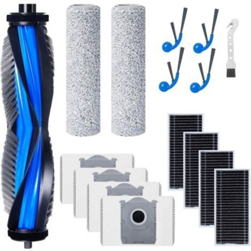 Pr-zubehörsatz Für Ecovacs Deebot T80 Omni/x8 Omni/x8 Pro Omni Roboter-sauger, 1 Hauptbürste, 4 Filter, 2 Reinigungswalzen, 4 Seitenbürsten, 4 Taschenbeutel, 1 Eigene Bürste