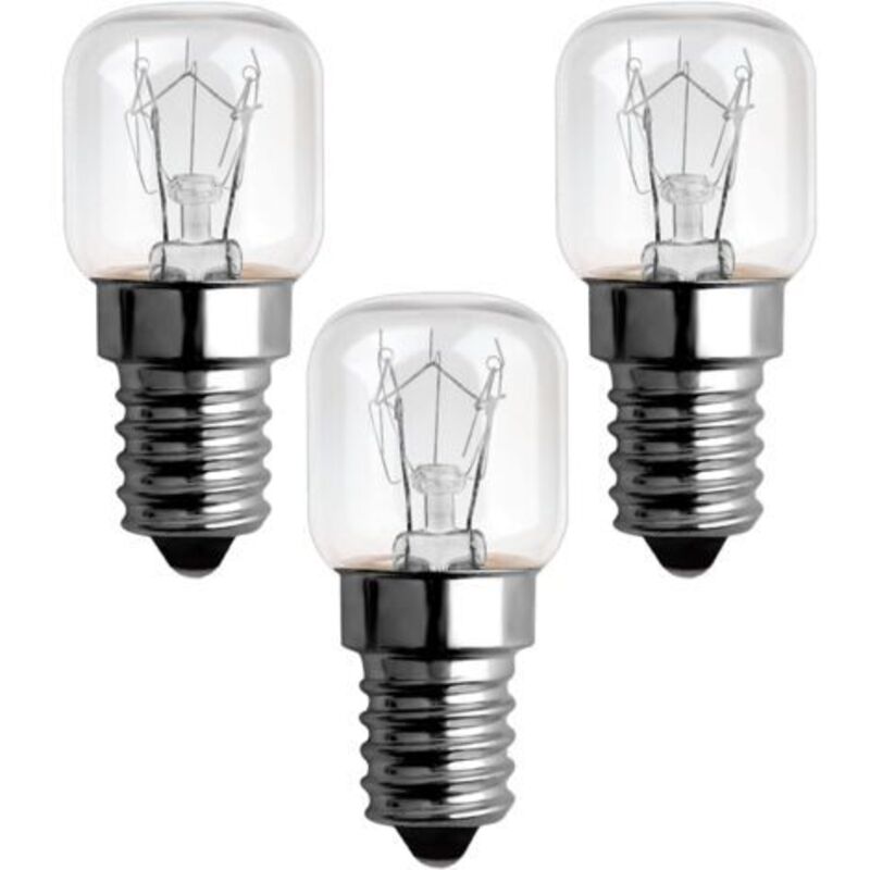 Backofen-glühbirne, 15 W, 300 Grad, E14, Ac 220 V–240 V, E14-glühlampe, Warmweiß 2700 K, E14 Kleine Zwerglampen Mit Schraubsockel Für Mikrowelle, Backofen, Salzlampe, 3 Einheiten