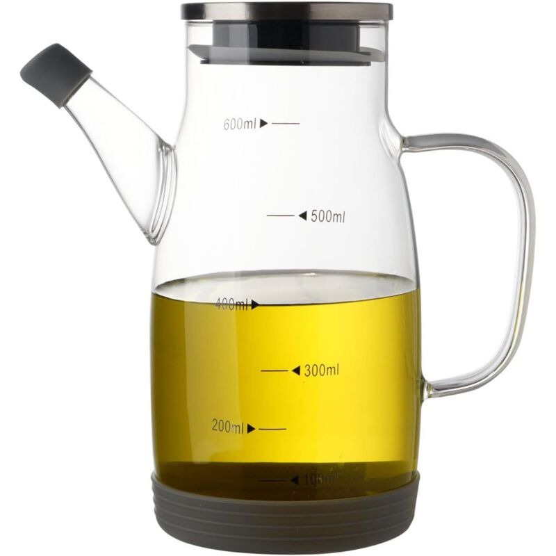 Antihaftbeschichteter Ölspender Aus Klarglas, 600 Ml (20 Oz)
